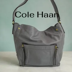 Cole Haan ショルダーバッグ グレー レザー 本革のサムネイル