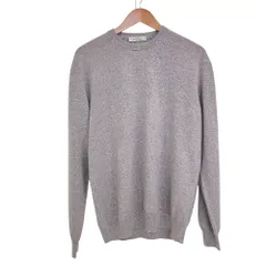 新品同様 Ermenegildo Zegna エルメネジルドゼニア ピュアカシミヤ100％ メランジ ニットセーター 52 パープル系 メンズ 古着 中古 USEDのサムネイル