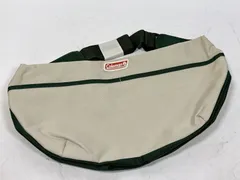 Coleman コールマン ショルダーバッグ 白×緑 キャンバス 斜め掛け アウトドアのサムネイル