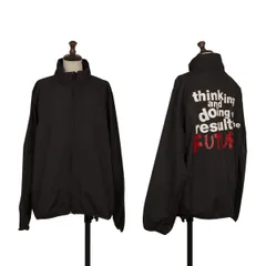 コムデギャルソンCOMME des GARCONS バックメッセージプリントジップアップジャケット 黒Mのサムネイル