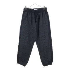 COACH (コーチ) 総柄ロゴ サイドブラック切替 ジョガーパンツ スウェット ブラックのサムネイル