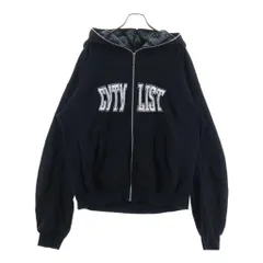 cvtvlist (カタリスト) 25SS OSK EXCLUSIVE USUAL ZIP HOODIE 刺繍ロゴ ジップアップパーカー ブラック 2501010301のサムネイル