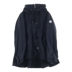 MONCLER (モンクレール) ワッペンロゴ ナイロン フーデッド ジャケット コート アウター #2 ブラックのサムネイル