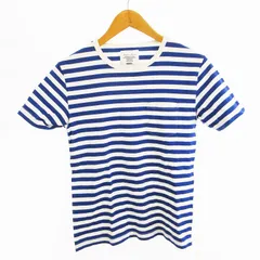フィデリティ FIDELITY Ｓ Tシャツ 半袖 ボーダー ポケット ブルー 青 ホワイト 白 コットンのサムネイル