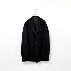 18aw 2018 Yohji Yamamoto BLACK Scandal ヨウジヤマモト ブラック スキャンダル 蜘蛛の巣 ジャケット スパイダー JACKET 2 80714 0440のサムネイル