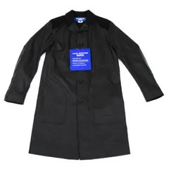 ジュンヤワタナベマンJUNYA WATANABE MAN レザーパッチ切替コーティングコットンコート 黒Lのサムネイル