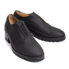 アクネAcne レザーチャンキーソールシューズ 黒25cm位のサムネイル