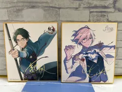 【H8-25】◎ 中古　あんスタ ビジュアル色紙コレクション　 ミニ色紙　蓮巳敬人& 天祥院英智 　2枚セットのサムネイル