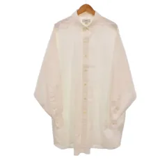 ハイク HYKE 24SS T/C BIG SHIRT ビッグ シャツ ブラウス 長袖 オーバーサイズ 1 白 ホワイト 241-15213のサムネイル