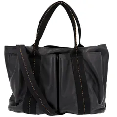 エルメス 2WAY メンズ 肩掛け キャラバンホリゾンタルMM ハンドバッグ ショルダーバッグ 鞄 かばん HERMES なし ヴォーデルマ ブラック 黒 シルバー金具【中古品】のサムネイル