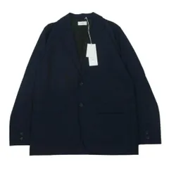 ATON エイトン JKAGGM0203 HIGH TWIST WOOL JACKET ハイツイスト ウール ジャケット ネイビー系 075 NAVY 04【極上美品】【中古】のサムネイル