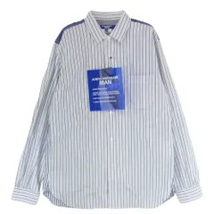 JUNYA WATANABE COMME des GARCONS MAN ジュンヤワタナベコムデギャルソンマン 25AW WP-B015 L/S SHIRT ストライプ ロングスリーブ 長袖 シャツ ブルー系 M【極上美品】【中古】のサムネイル