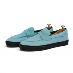 VANS バンズ LOAFER ローファー キャンバス地 サックスブルー スケーター US8.5 新品のサムネイル