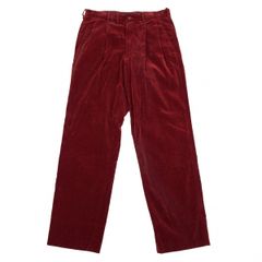 パパスPapas コーデュロイツータックパンツ ボルドー48M