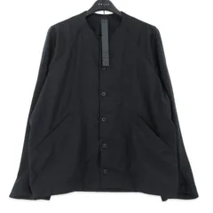 未使用 DEVOA デヴォア Hybrid Wool REDA ACTIVE Collarless Shirt SHJ-RALB ノーカラー シャツジャケット ブラック 黒 1  99001449のサムネイル