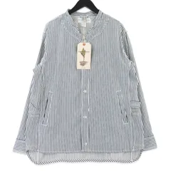 未使用 SASSAFRAS ササフラス Vase Wall Gardener Jacket ヒッコリー SF-262320 ヴェースウォール ナチュラル インディゴ S  99001465のサムネイル