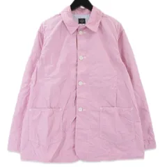 美品 POST O'ALLS ポストオーバーオールズ WWII No.1 Jacket 1101L-SF3 カバーオール 大戦モデル ストライプ  PINK STRIPE S  99001471のサムネイル