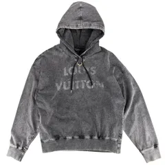 ルイヴィトン パーカー レディース ロゴ フーディ トップス アパレル 服 ヴィンテージエフェクト LOUIS VUITTON XS グレー ゴールド金具 コットン    秋 冬【中古品】のサムネイル