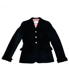 グッチ テーラードジャケット レディース フリル 服 ジャケット アパレル GUCCI 38 432417 ブラック 黒 ピンク ウール  シルク   春 秋 美品【中古品】のサムネイル
