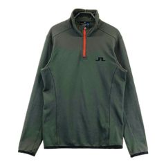 サイズ：M J.LINDEBERG ジェイリンドバーグ 074-22011 ハーフジップ 長袖Tシャツ グリーン系 [240101743778] ゴルフウェア メンズ ストスト