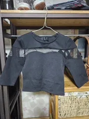 スタイルナンダ シースルー ハートシェイプド ネック 7分 Tシャツのサムネイル
