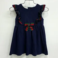 【グッチ GUCCI】キッズ ノースリーブワンピース シェリーラインワンピース 85-90 (18-24M) ネイビーのサムネイル