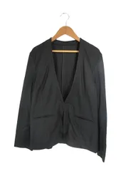 デミルクス ビームス Demi-Luxe BEAMS ジャケット フック 前開き 無地 サイズ36 黒 QQQのサムネイル