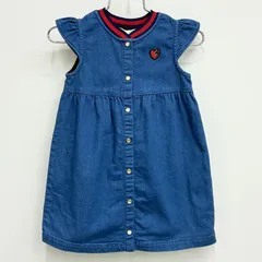 【グッチ GUCCI】キッズ ワンピース ジャンパースカート デニム風ワンピース 90 (24M) インディゴのサムネイル