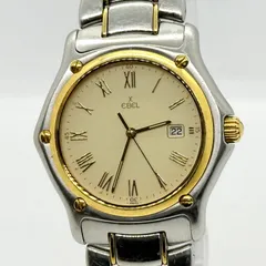 EBEL エベル 1911 ラウンド 74625694 ベージュ QZ メンズ 187902 18KT ベルト コンビ 腕時計 稼働品のサムネイル