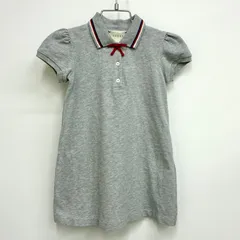 【グッチ GUCCI】キッズ 半袖ワンピース ポロワンピース  95 (36M) グレーのサムネイル