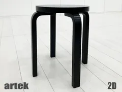 ２D)artek/アルテック■スツール60■アルヴァ・アールト■北欧■フィンランド■ブラックラッカーのサムネイル