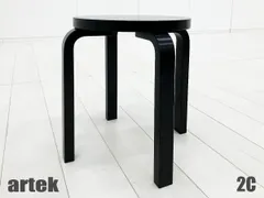 ２C)artek/アルテック■スツール60■アルヴァ・アールト■北欧■フィンランド■ブラックラッカーのサムネイル