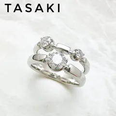 美品🌟TASAKI トリロジー ダイヤモンド0.57 ホワイトゴールド リング 約12 号 Uのサムネイル