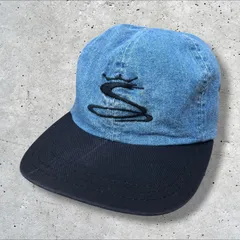COBRA KING デニム キャップ ロゴ刺繍 インディゴ 6パネル ベースボールキャップ ヴィンテージ ゴルフのサムネイル