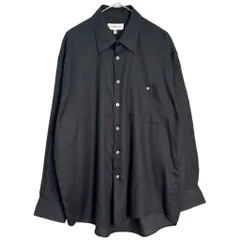 90年代 YVES SAINT LAURENT イヴ サンローラン 長袖シャツ ストライプ ブラック(メンズ L)中古 古着 Y6482のサムネイル