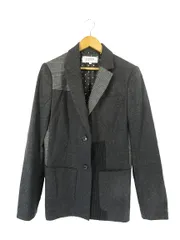 ソニア ソニアリキエル SONIA SONIA RYKIEL テーラード ジャケット 長袖 チェック 切替 サイズ 40 グレー QQQのサムネイル