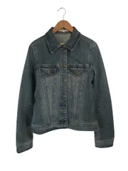 メルローズ MELROSE デニム ジャケット 長袖 無地 サイズ4 インディゴ QQQのサムネイル