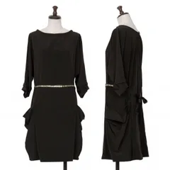 ヴィヴィアンタムVIVIENNE TAM ウエストビーズコードデザイン半袖チュニック 黒S位のサムネイル