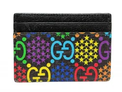 グッチ カードケース 名刺入れ GG サイケデリック 601098 マチなし レザー マルチカラー パスケース メンズ レディース 男女兼用 GUCCI のサムネイル