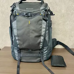 （o2557）美品！ VANGUARD バンガード カメラバッグ カメラリュック バックパック ブラック レインカバー付き 一眼レフ ミラーレス 撮影機材収納のサムネイル