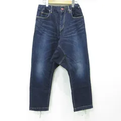 【三重本店】 中古 CUNE | キューン 股22-U2 3年 サルエルジップフライデニムパンツ うさぎプリント CGM22U2CWDM ネイビー インディゴ サイズ：L 【107】のサムネイル