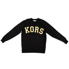 ☆マイケルコース コットンスウェット JH35172A28 ブラック ゴールド ロゴ トレーナー XSサイズ MICHAEL KORSのサムネイル