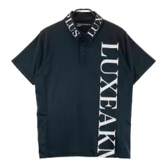 サイズ：L LUXEAKMPLUS リュクスエイケイエムプラス  半袖ポロシャツ  ブラック系 [240101737489] ゴルフウェア メンズ ストストのサムネイル