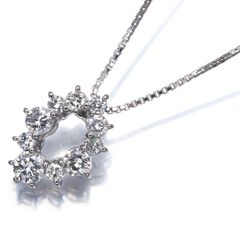 PtK18 ローズカットダイヤ ネックレス 0.27ct - メルカリ