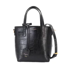 未使用 展示品 サンローラン SAINT LAURENT ミニトイ ショッピング 2way トート ショルダー バッグ レザー ブラック 712367 90332972のサムネイル