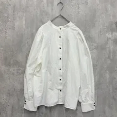 【訳あり】Te chichi テチチ　2WAY バンドカラー ボリュームスリーブ ブラウス　サイズF ホワイト系　古着のサムネイル
