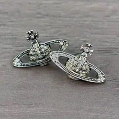（s8456）Vivienne Westwood ミニバスレリーフオーブ ピアス シルバーのサムネイル