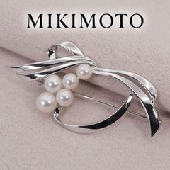 ⭐️MIKIMOTO⭐️小ぶり Silver ベビーパール デザインブローチ 美品 ミキモト ベビーパール ブローチ シルバー /26-1419 - メルカリ