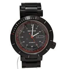 新品同様 イッセイミヤケ 時計 Issei miyake NYAE701 和田智デザイン W　automatic 自動巻き AT ブラック 腕時計 メンズ 紳士用のサムネイル
