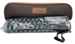 未使用　ランセル 折り畳み傘 総柄 ネイビー　雨傘 濃紺　メンズ レディース 傘 紳士　LANCEL ポーチ付のサムネイル